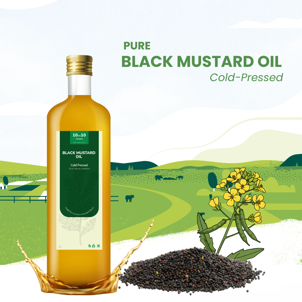 Cold Pressed Mustard Oil - Black (Black Sarso)