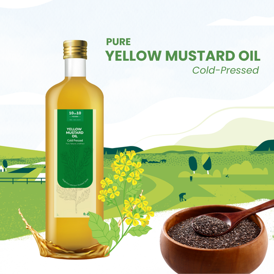 Cold Pressed Mustard Oil - Yellow (Peeli Sarso)