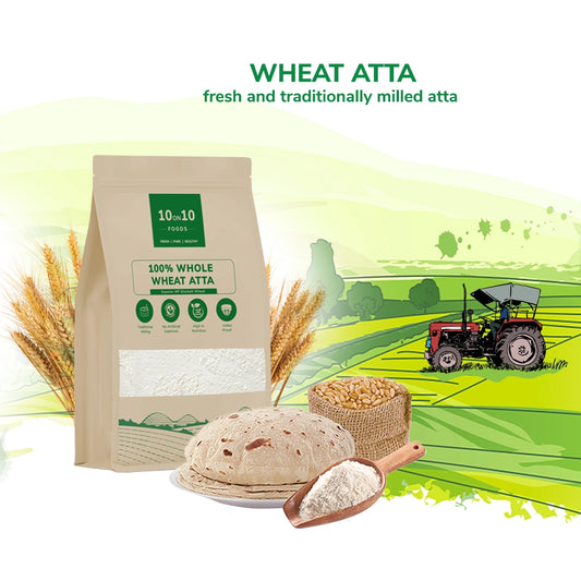 100% Whole Wheat Atta - 10on10foods