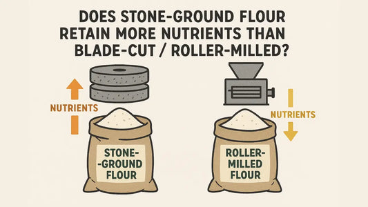 Stone-ground flour vs roller-milled flour: nutrient retention compared
