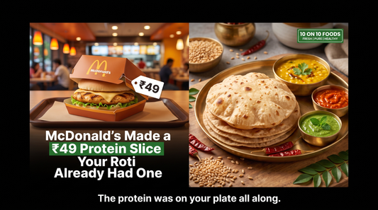 McDonald's Protein Slice vs 10on10 High Protein Roti comparison