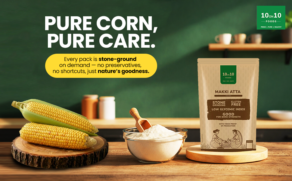 100 Percent Natural Makki Atta Without Preservatives or Chemicals