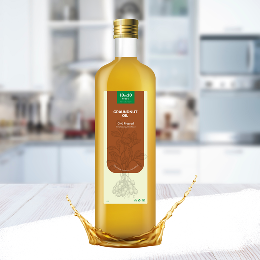Bottle of groundnut oil 