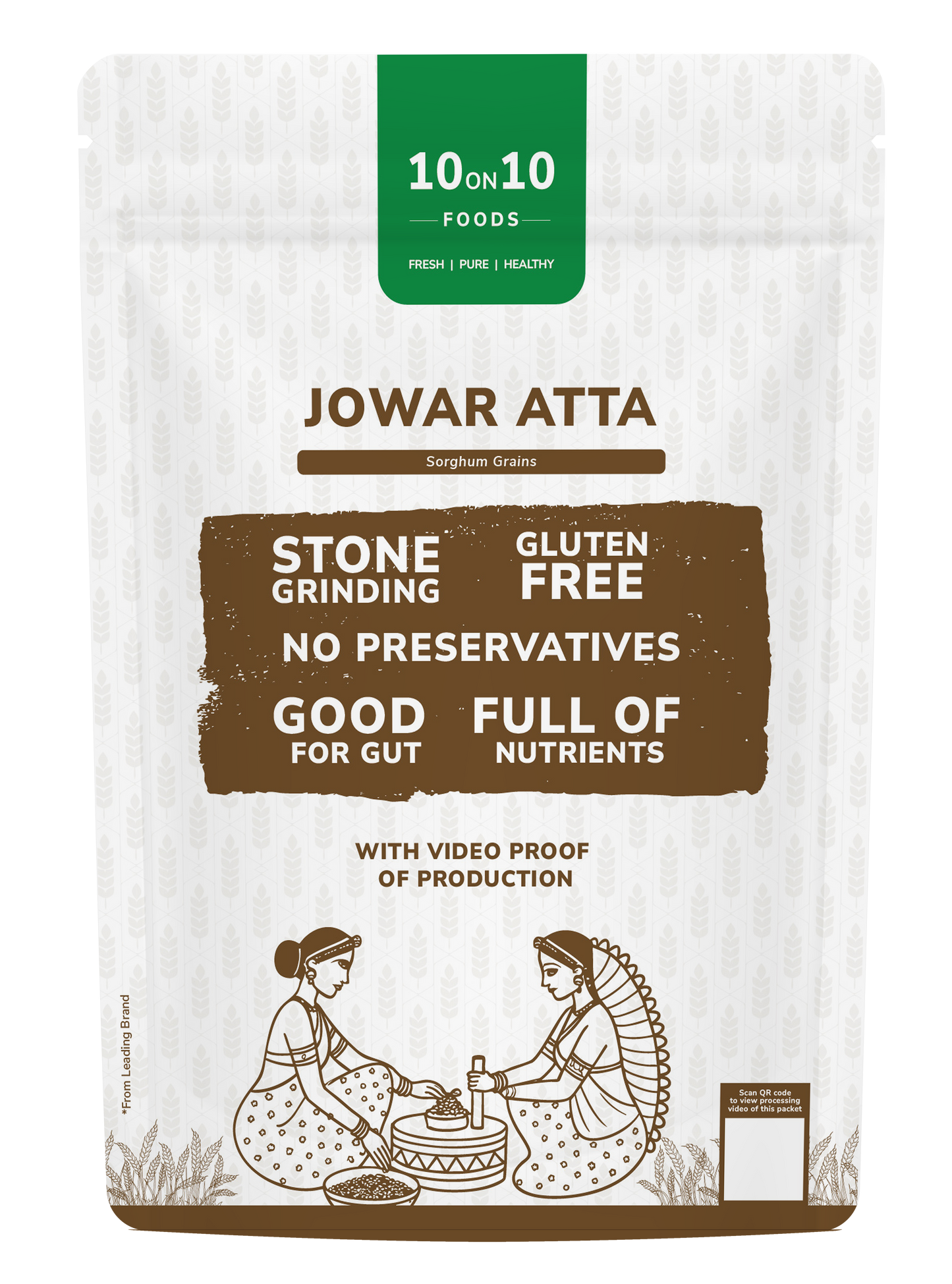Jowar Atta (Jowar Flour) - 10on10foods