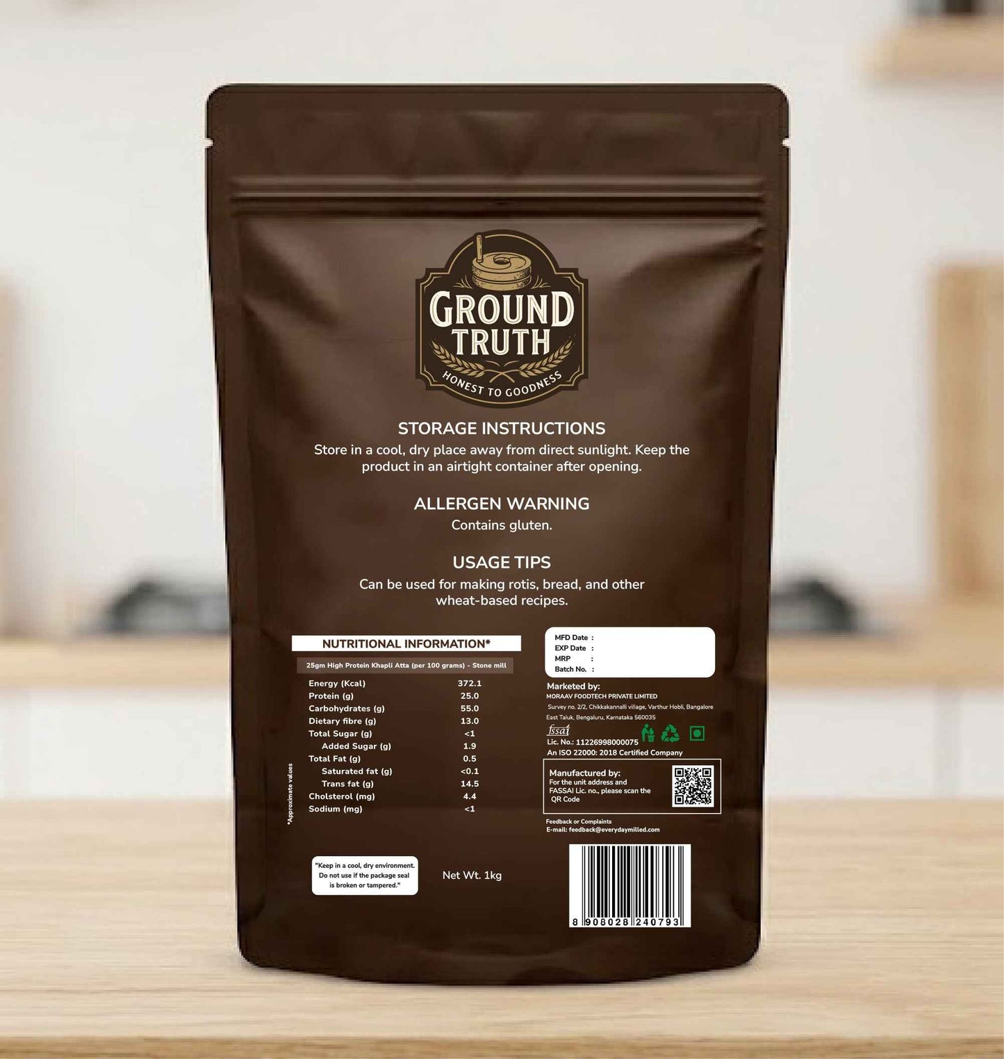 25GM HIGH PROTEIN KHAPLI ATTA - GT