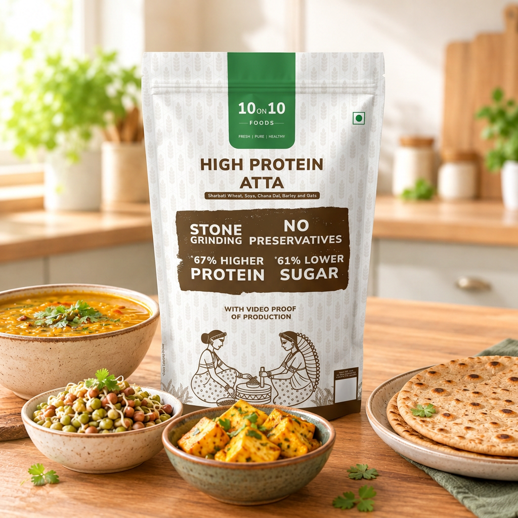 High Protein Atta, 25g Protein, Stone-Ground Fresh