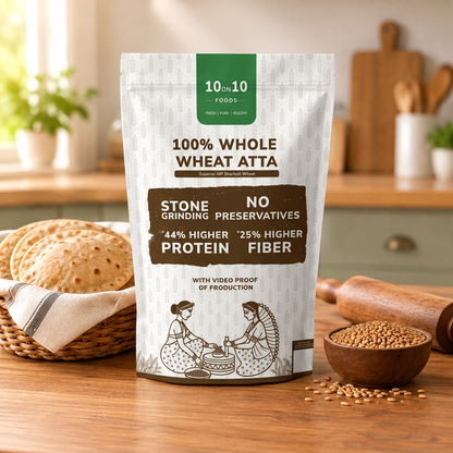 100% Whole Wheat Chakki Atta, Stone-Ground Fresh