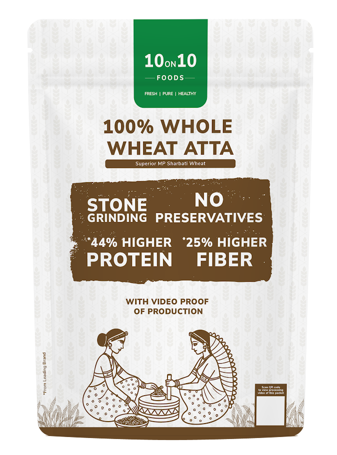 100% Whole Wheat Atta - 10on10foods