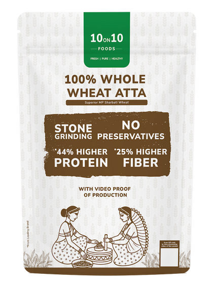 100% Whole Wheat Atta - 10on10foods